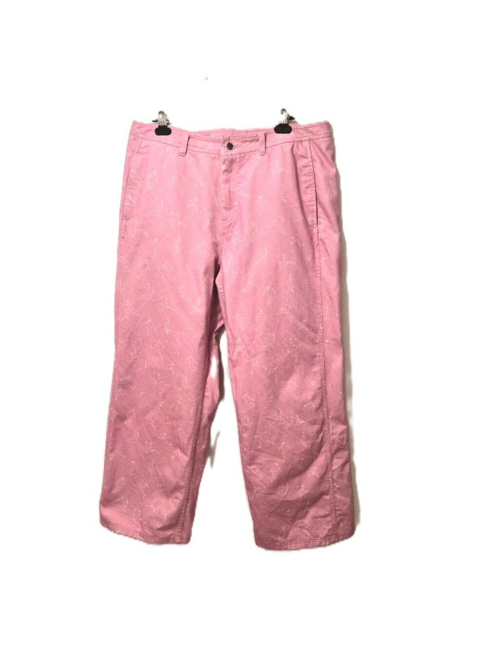 PUMAxKidSuper Wide Leg Doodle Pants Pink Mauved Unisex Blokecore Skater Hypebeas